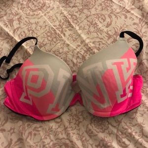 Women’s pink by Victoria secret bra